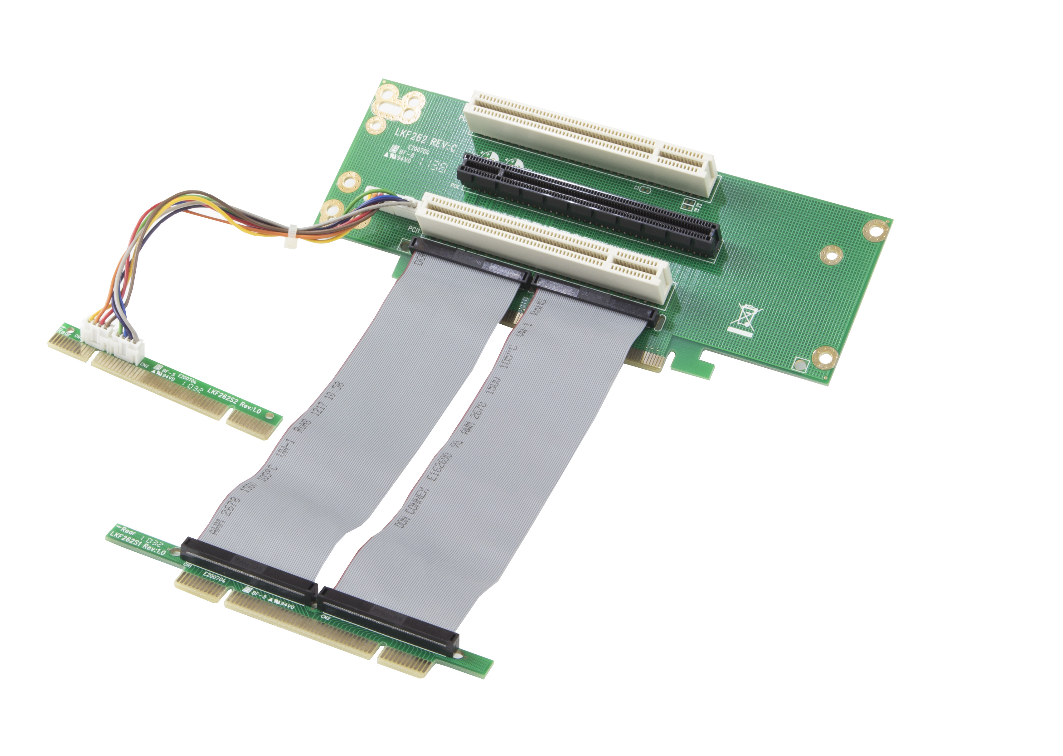 PCIe+Dual PCI Riser Card  |Products|Accessories|PCI Riser Card