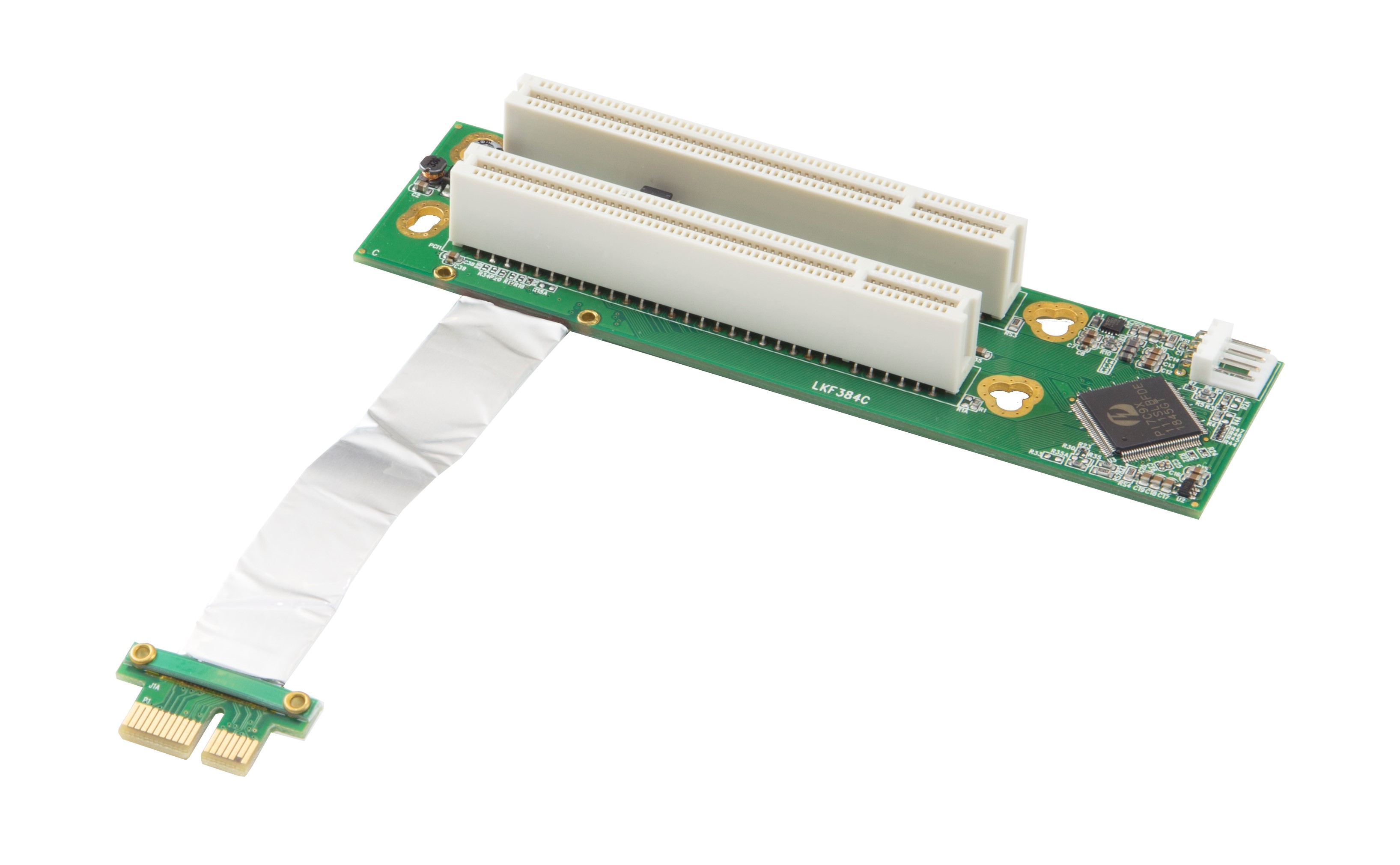 PCIe X1 to Dual PCI Riser Card  |Products|Accessories|PCI-Express Riser Card