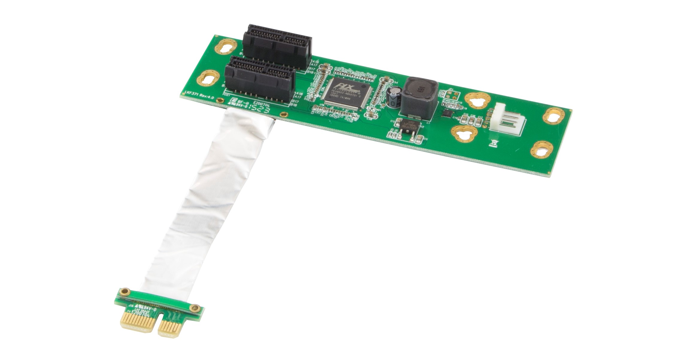 PCIe X1 to Dual PCIe X1 Riser Card  |Products|Accessories|PCI-Express Riser Card