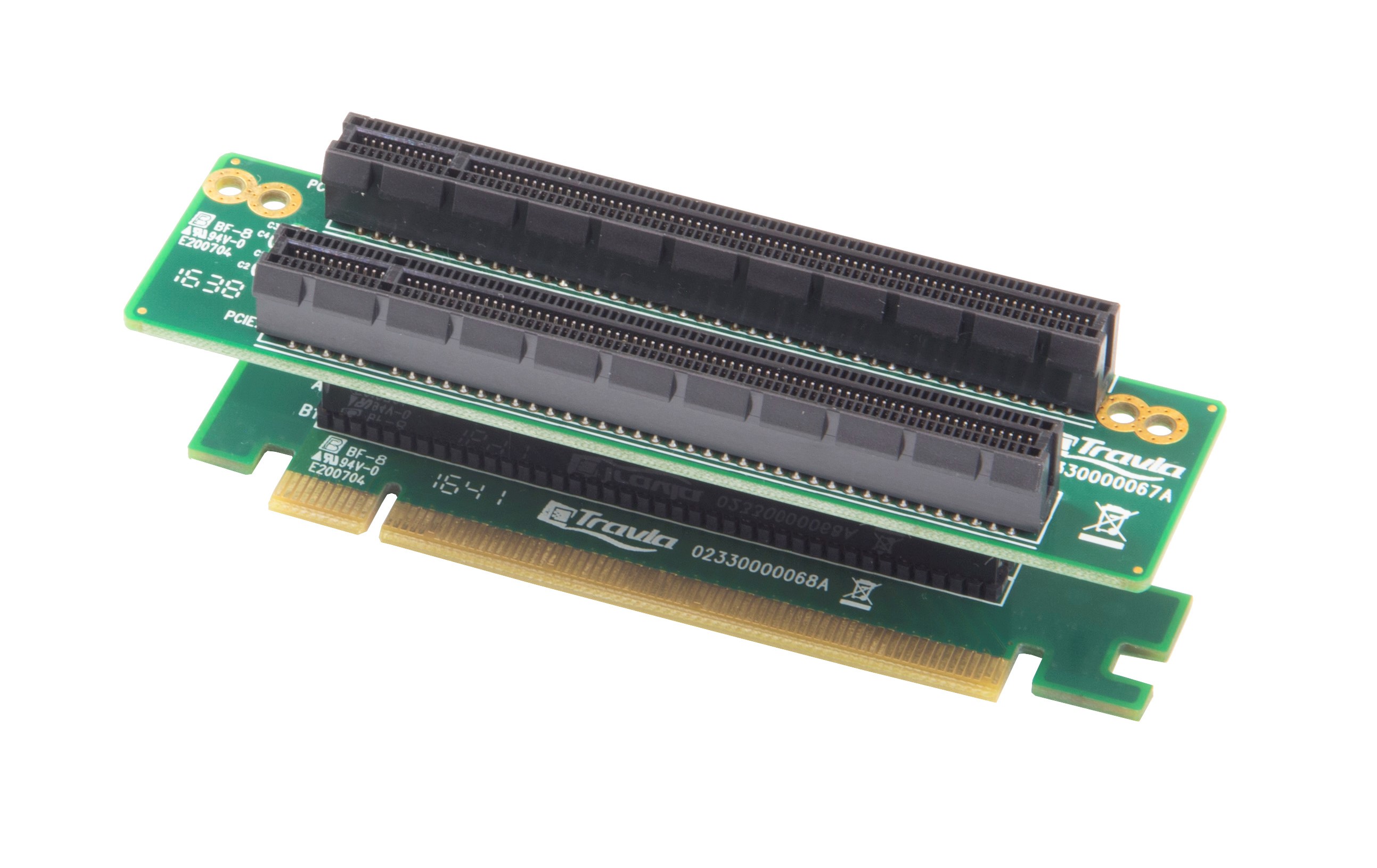 PCIe X16 to Dual X8 Riser Card  |Products|Accessories|PCI-Express Riser Card